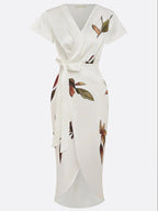 Amelie | Elegant Floral Wrap Dress