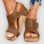 Isabelle | Elegant Comfort Wedge Sandals