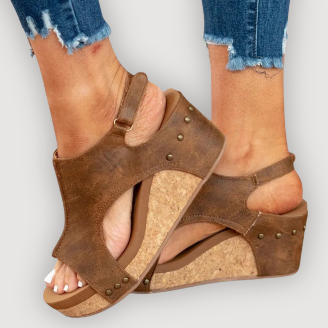 Isabelle | Elegant Comfort Wedge Sandals