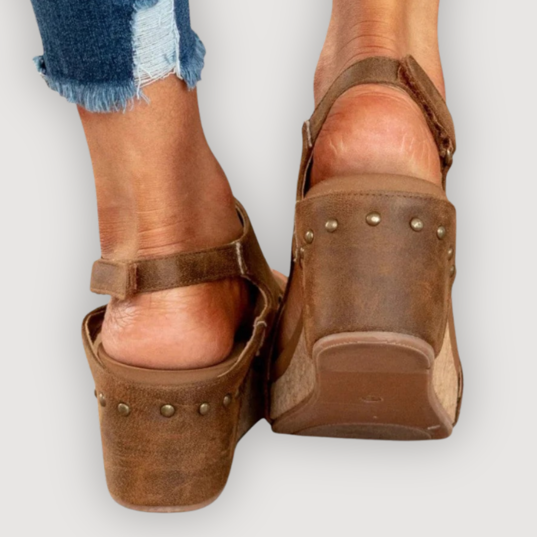 Isabelle | Elegant Comfort Wedge Sandals