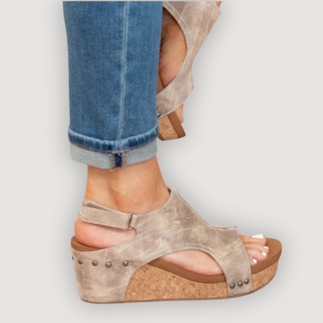 Isabelle | Elegant Comfort Wedge Sandals