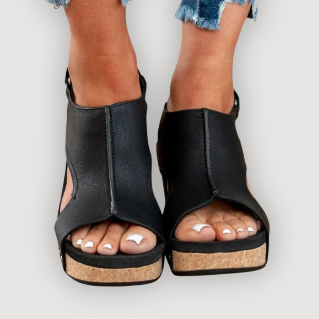 Isabelle | Elegant Comfort Wedge Sandals