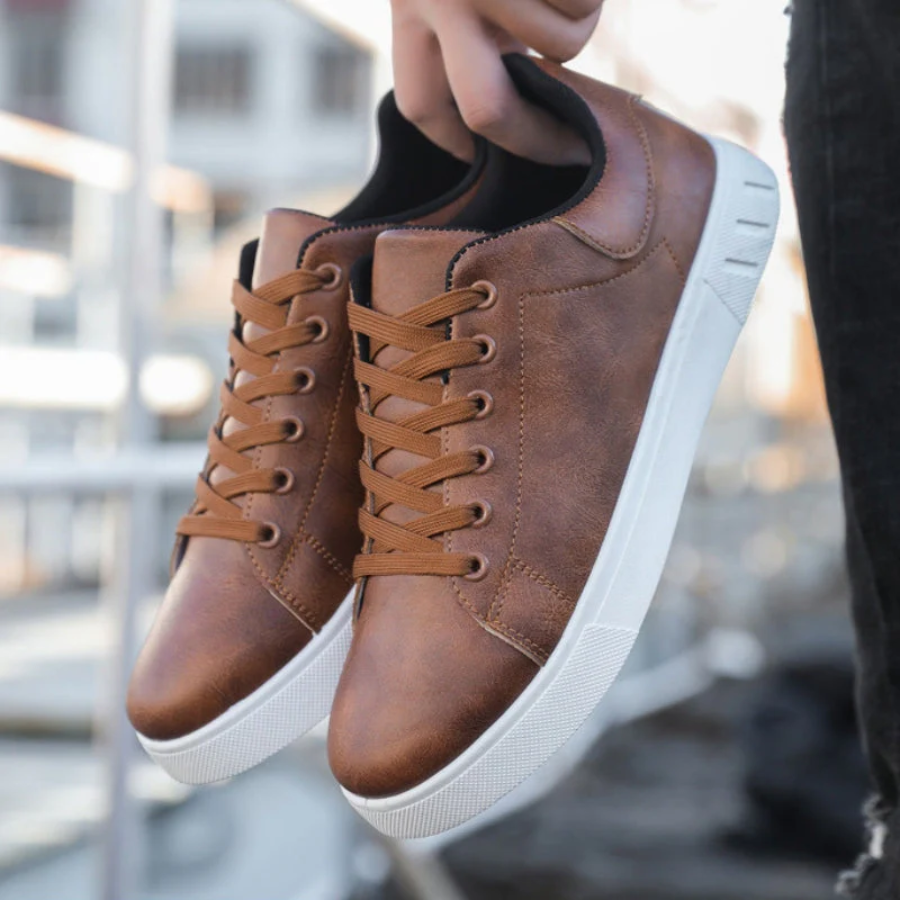 Fenwick | Premium Polished Leather Sneakers for Men