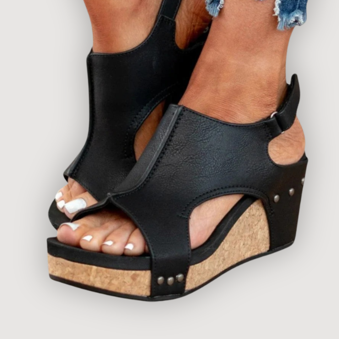 Isabelle | Elegant Comfort Wedge Sandals