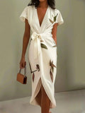 Amelie | Elegant Floral Wrap Dress