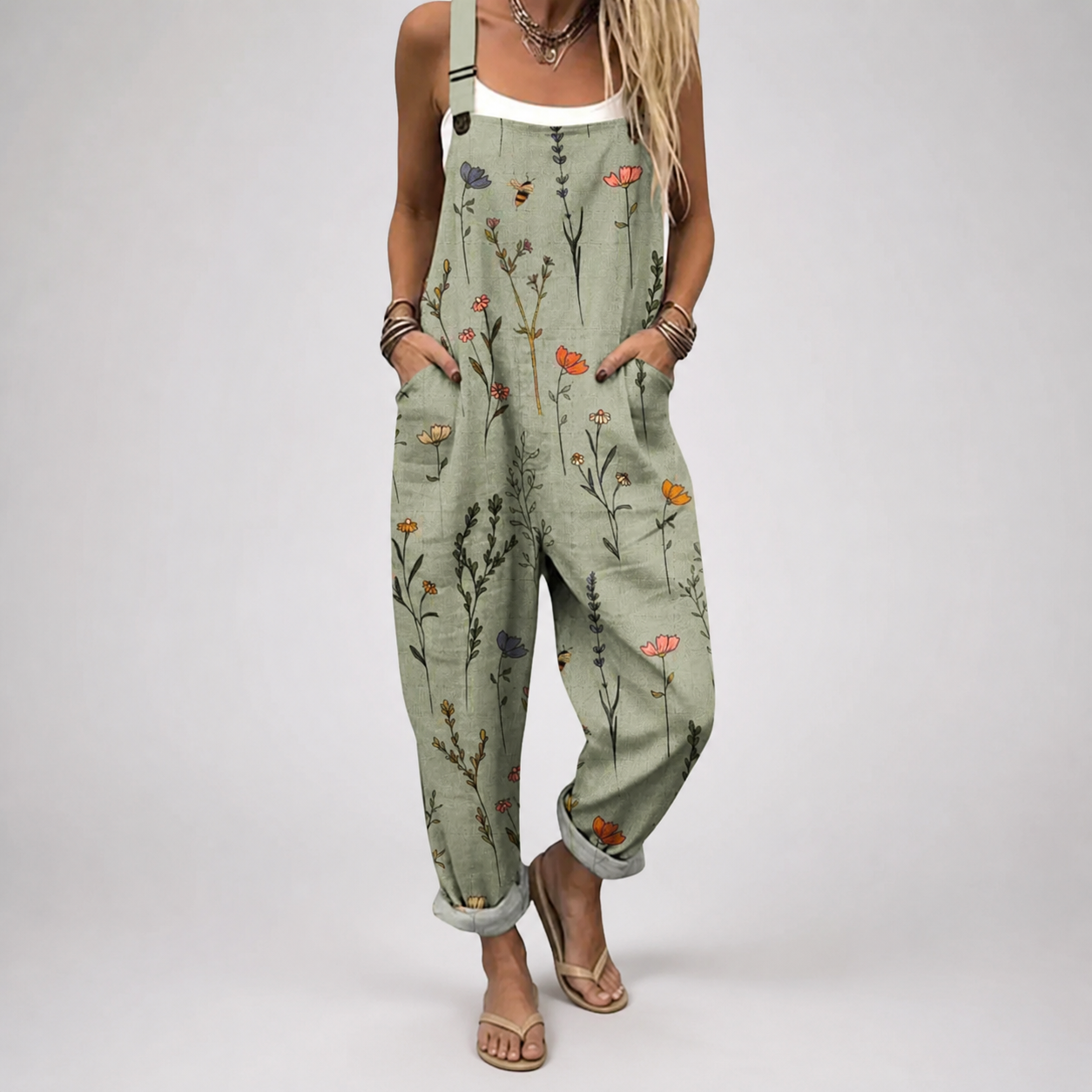 Olive Meadow Relaxed Jumpsuit