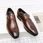 David | Elegant Dress Shoes with a Strap