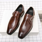 David | Elegant Dress Shoes with a Strap
