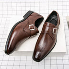 David | Elegant Dress Shoes with a Strap
