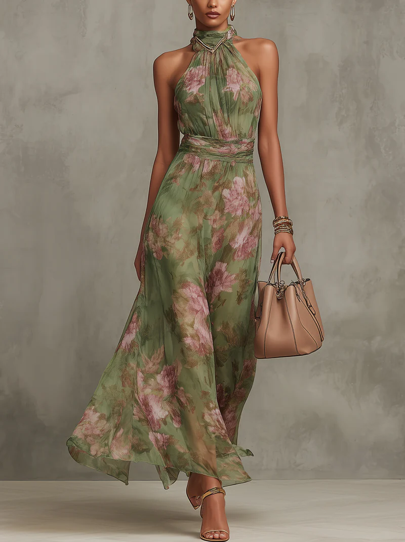Serene | Elegant Floral Maxi Dress
