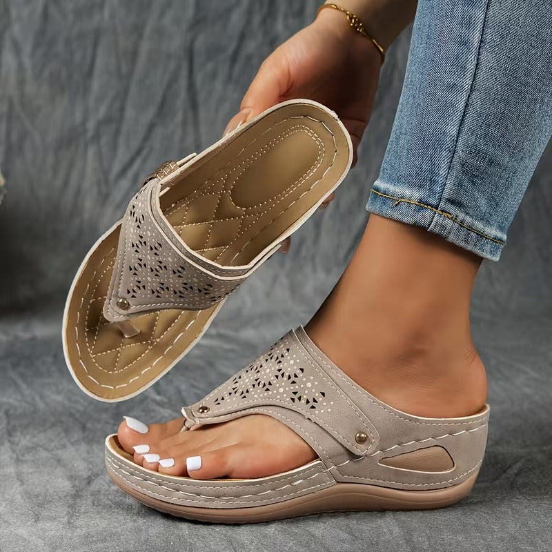 Elena | Cushioned Support Wedge Sandals