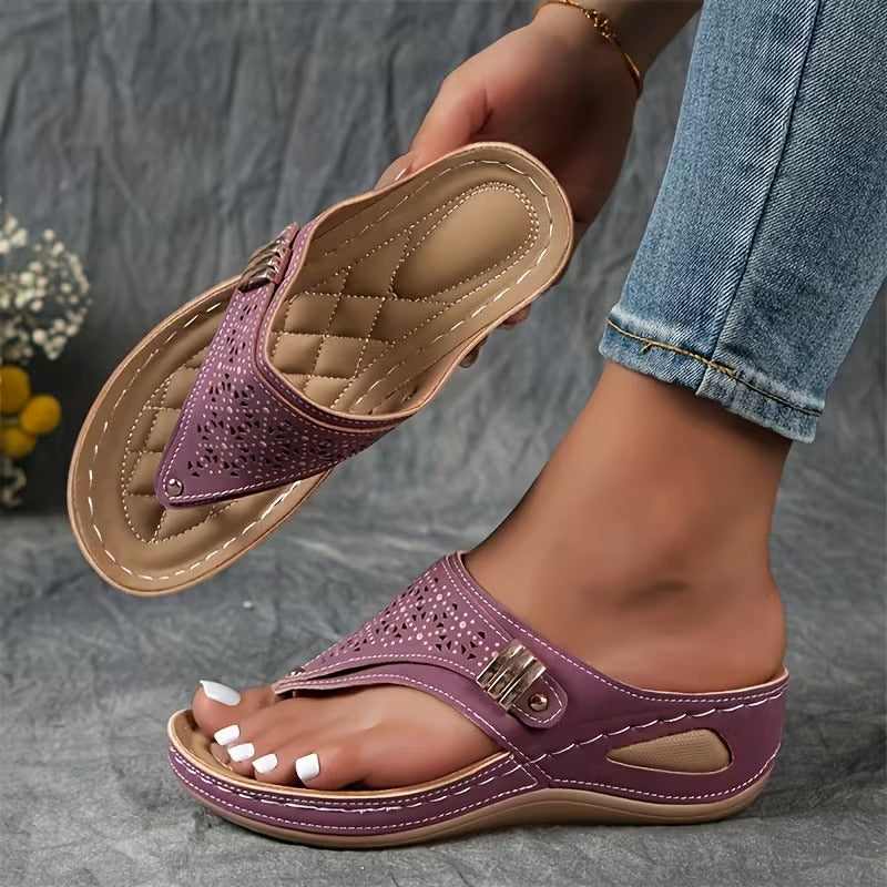 Elena | Cushioned Support Wedge Sandals