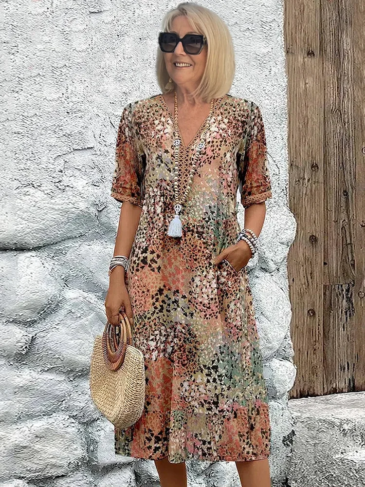 Layla™ - Vibrant Floral Dress