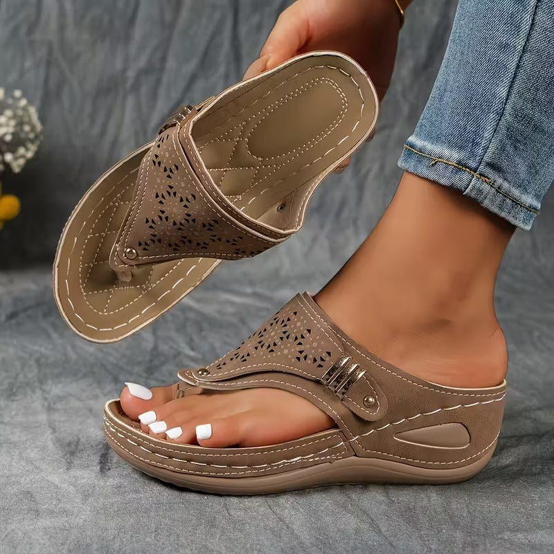 Elena | Cushioned Support Wedge Sandals