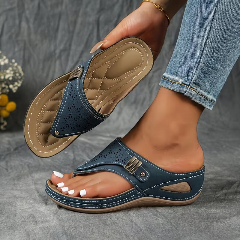 Elena | Cushioned Support Wedge Sandals