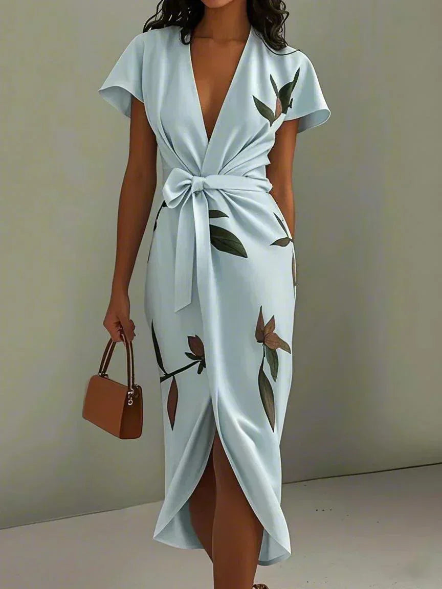 Amelie | Elegant Floral Wrap Dress