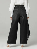 The Evelina™ | Wrap-Front Wide-Leg Jeans