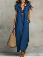 Sienne | Elegant Flowy Maxi Dress